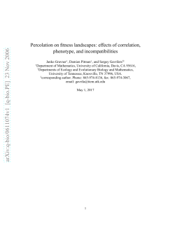 arXiv:q-bio/0611074v1 [q-bio.PE] 23 Nov 2006
