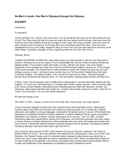 No-Man`s Lands: One Man`s Odyssey through the Odyssey EXCERPT