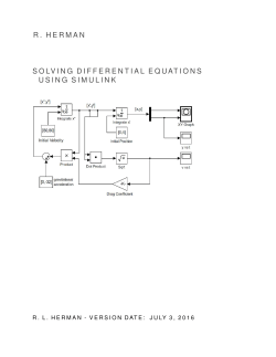 Solving Differential Equations Using Simulink