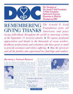 Fall - Arnold P. Gold Foundation