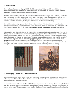 1. Introduction 2. Developing a Nation in a Land of