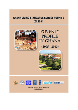 GLSS 6 Poverty Profile - Ghana Statistical Service