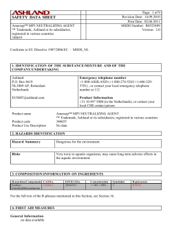SAFETY DATA SHEET