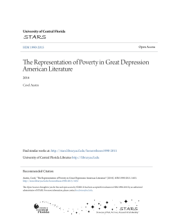 The Representation of Poverty in Great Depression