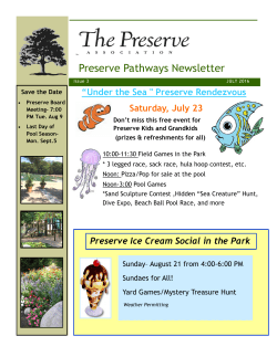 newsletter July 2016F - Preserve Association