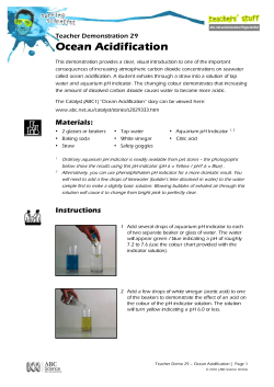 Teachdemo29 - Ocean Acidification