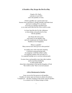 Introduction and Week 1 - St. Paul`s United Church, Dundas