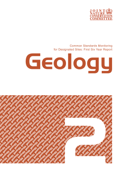 Geology, Common Standards Monitoring for Designated Sites: First