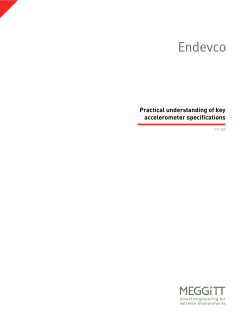 Practical understanding of key accelerometer specifications