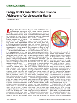 Energy Drinks Pose Worrisome Risks to Adolescents