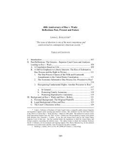 105 40th Anniversary of Roe v. Wade