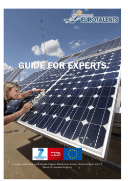 Guide for Experts - Enhanced Eurotalents