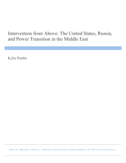 Intervention from Above: The United States, Russia, and Power
