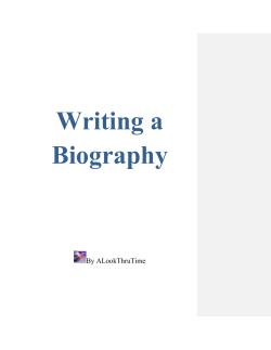 Writing a Biography