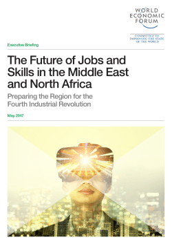 The Future of Jobs and Skills in the Middle East and North Africa