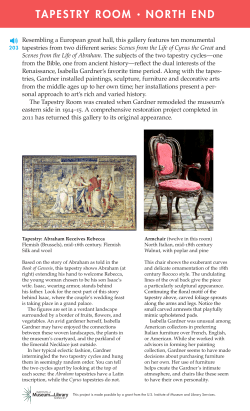 tapestry room &bull; north end - Isabella Stewart Gardner Museum