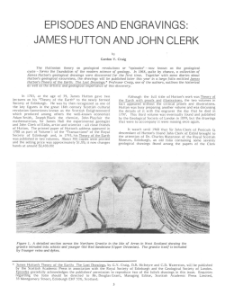 EPISODES AND ENGRAVINGS: JAMES HUTTON AND JOHN CLERK