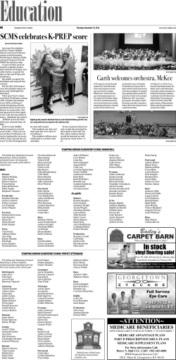 Education Page (Garth, SCMS, Stamping Ground)