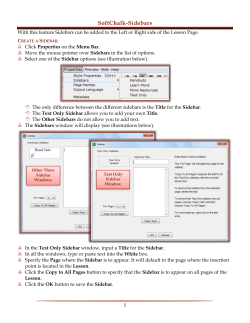 Sidebars - Information Technology Home