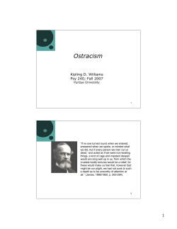 Ostracism - Purdue University