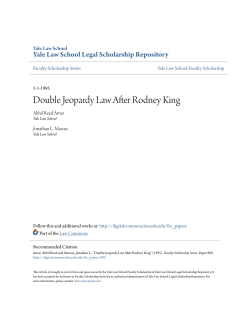 Double Jeopardy Law After Rodney King
