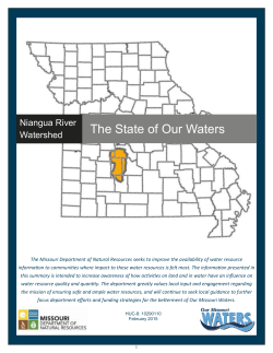 Complete Niangua River Watershed Summary