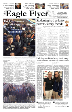 The Eagle Flyer - Waterbury Public Schools