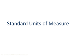 Standard Units of Measure