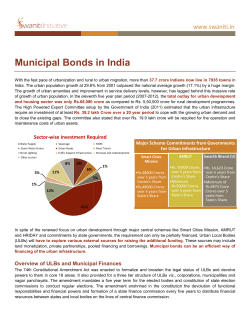 Municipal Bonds in India
