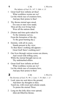 1 1 Great God! how infinite art thou! What worthless worms are we