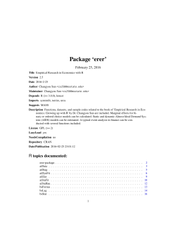 Package `erer`