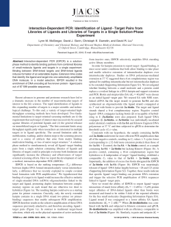 Interaction-Dependent PCR: Identification of Ligand