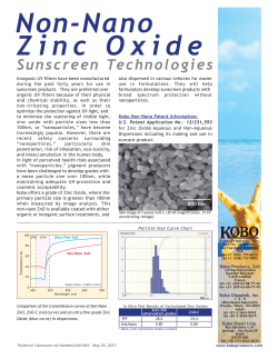 Non-Nano Zinc Oxide - Kobo Products, Inc.