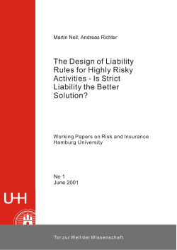 The Design of Liability Rules for Highly Risky Activities