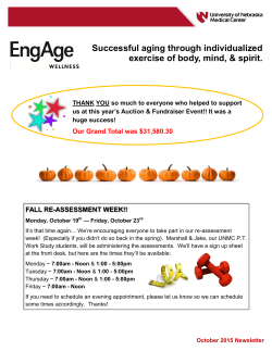 Successful aging through individualized exercise of