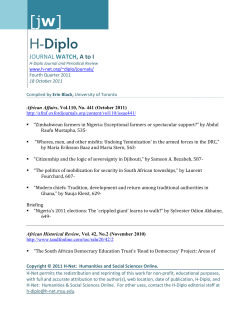 Journals from A to I