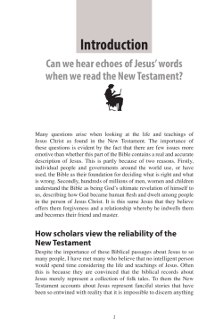 Introduction - Echoes Of Jesus