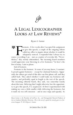 A Legal Lexicographer Looks at Law Reviews
