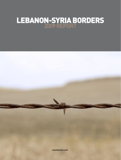 LEBANON-SYRIA BORDERS