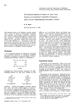 The Infrared Spectra of Some Cis- and Trans
