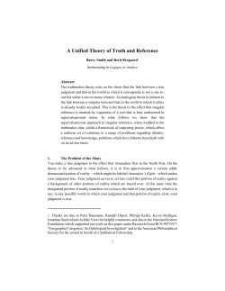 A Unified Theory of Truth and Reference