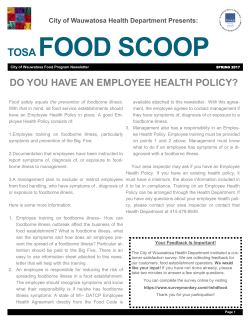 Spring 2017 - City of Wauwatosa