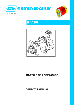 Manuale operatore H1V 2PI