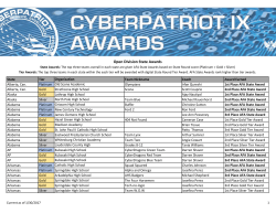 Open Division State Awards