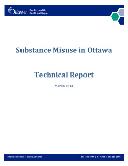 Substance Misuse in Ottawa