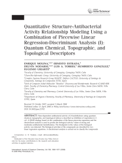 Quantitative structure-antibacterial activity