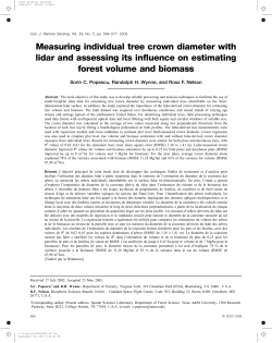 Measuring individual tree crown diameter with lidar and assessing