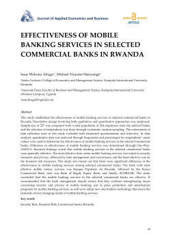 effectiveness of mobile banking services in selected commercial