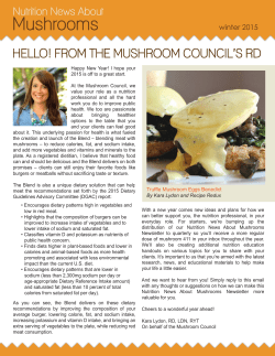 News About Mushrooms