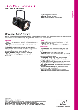 306 LPC 1000W Tungsten Single lens luminaire